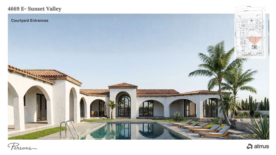 Option 2 · courtyard entrances · April 2026