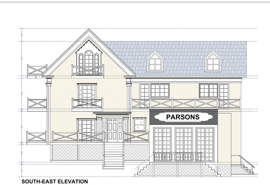 Option 1 · south-east elevation · in-house studio, 31 July 2026