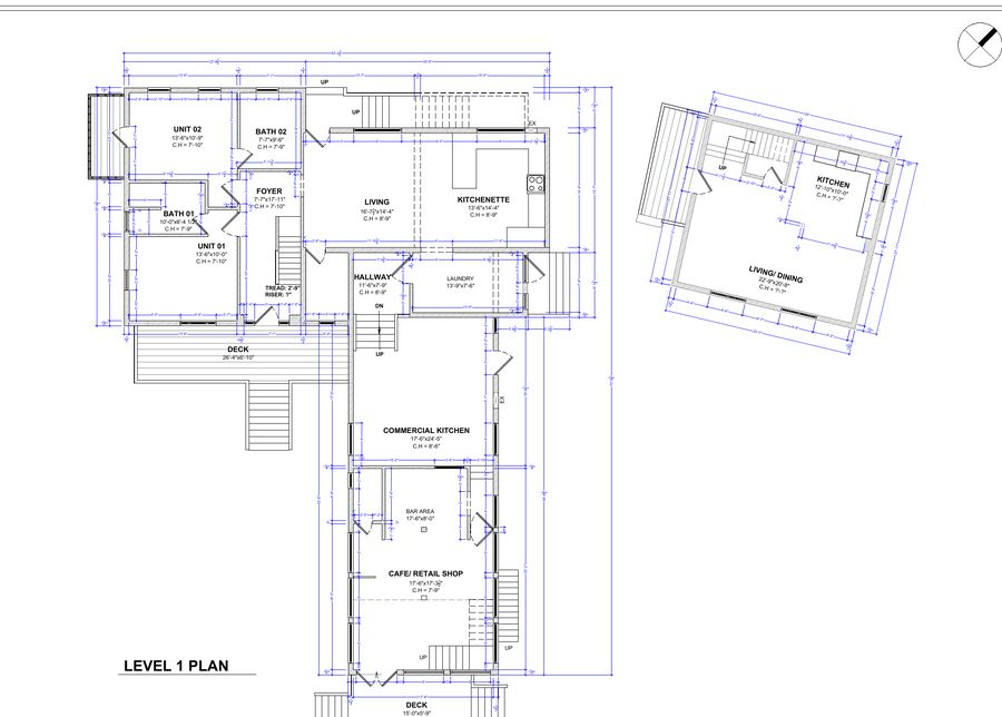 Option 1 · proposed level 1 over the existing plan · in-house studio, 31 July 2026