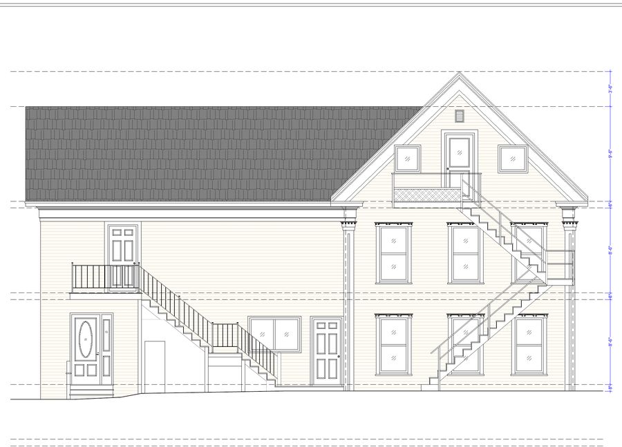 Proposed north-west elevation · in-house studio design proposal, 31 July 2026