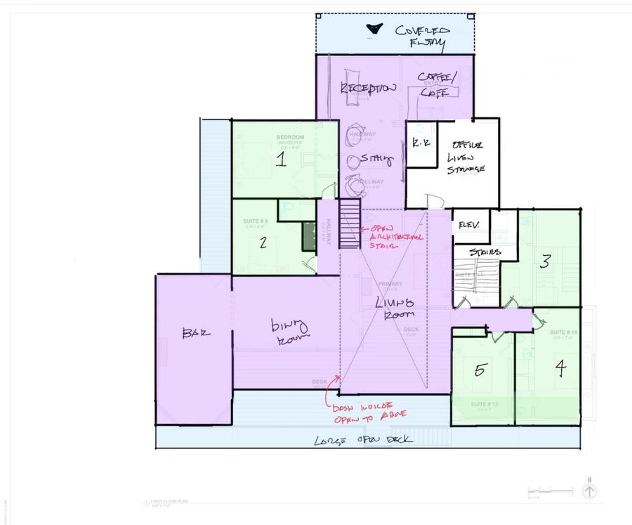Proposed first floor plan · Woodhull design workshop, 29 September 2026