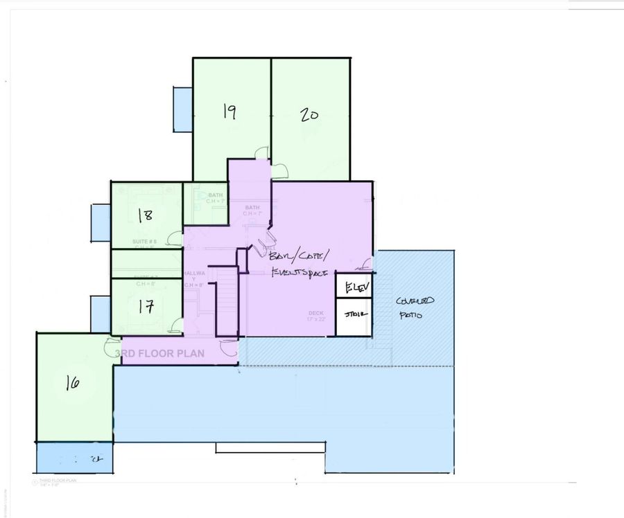 Proposed third floor plan · Woodhull design workshop, 29 September 2026