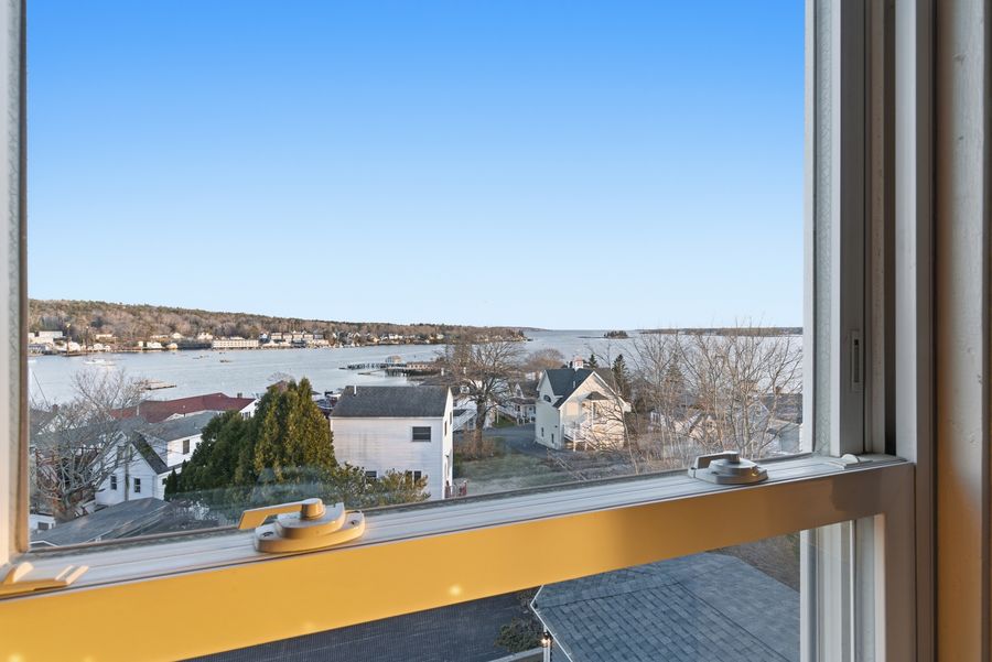 Boothbay Harbor from an upper window