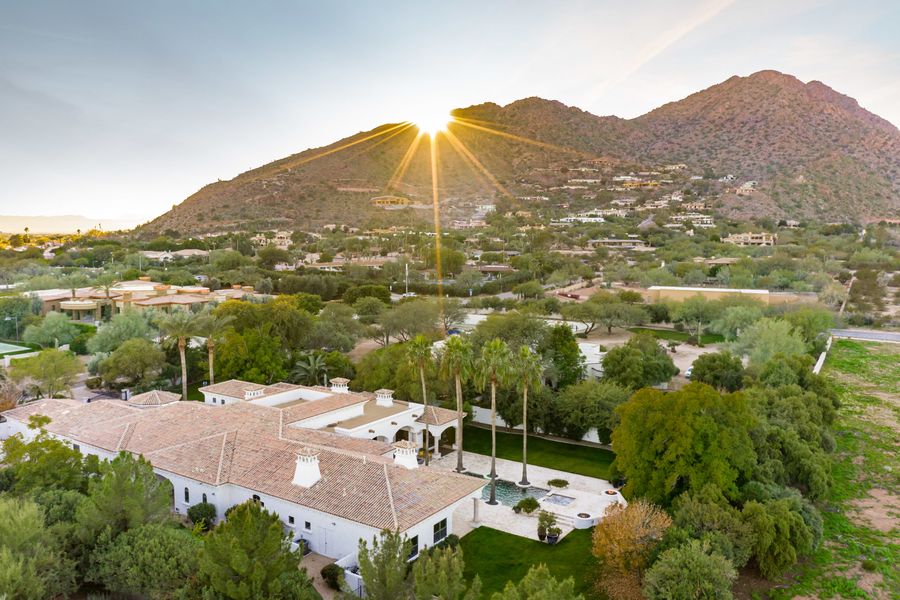 Camelback from above the estate