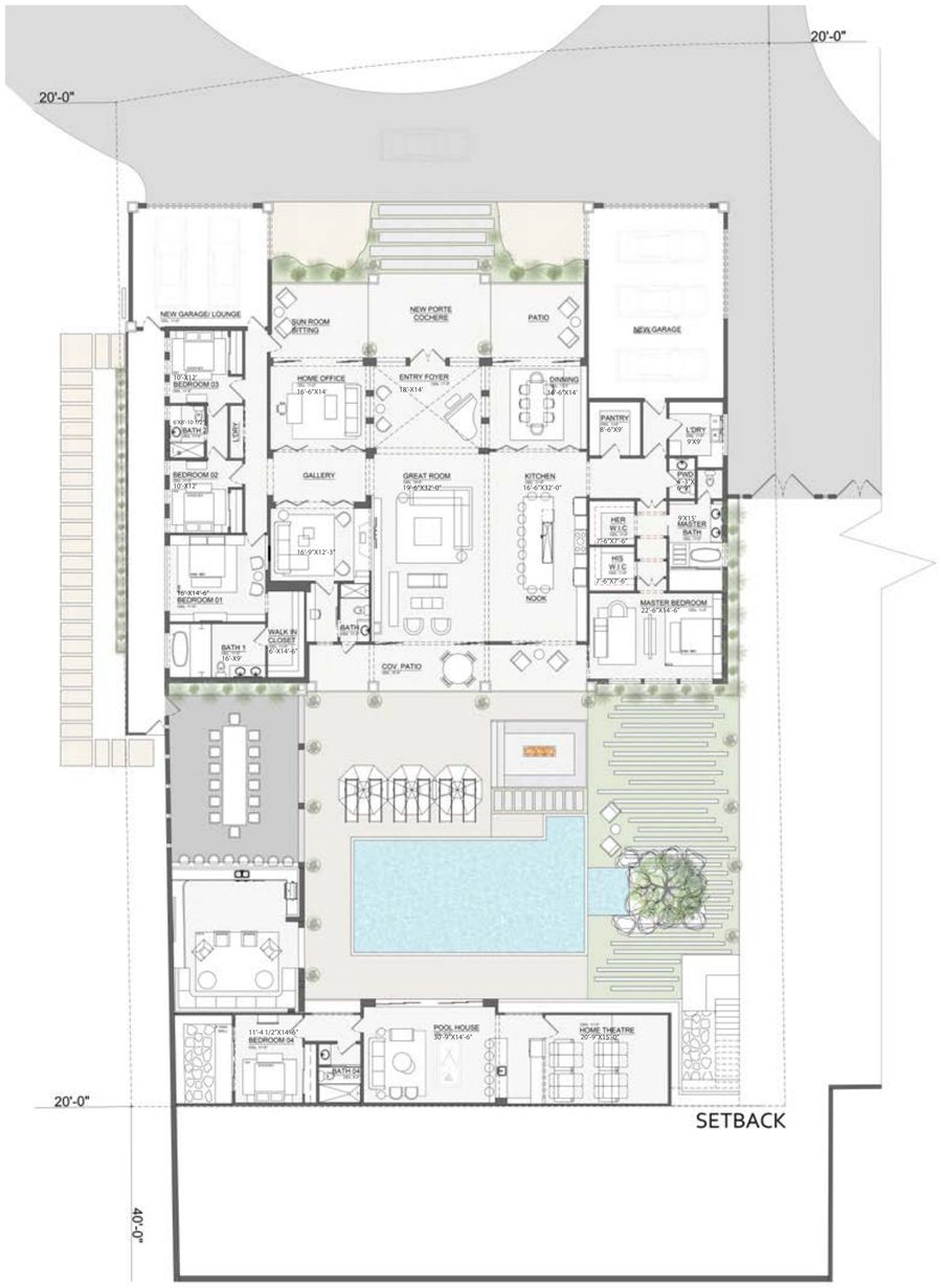 Layout plan · concept design, Parsons Design Build studio · April 2026