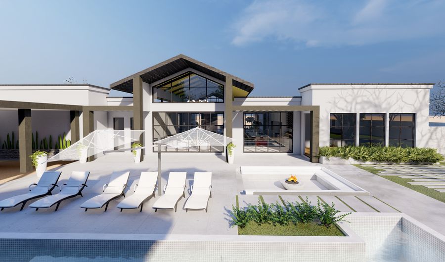 Pool terrace · Concept design, Parsons Design Build studio · April 2026 · rendering