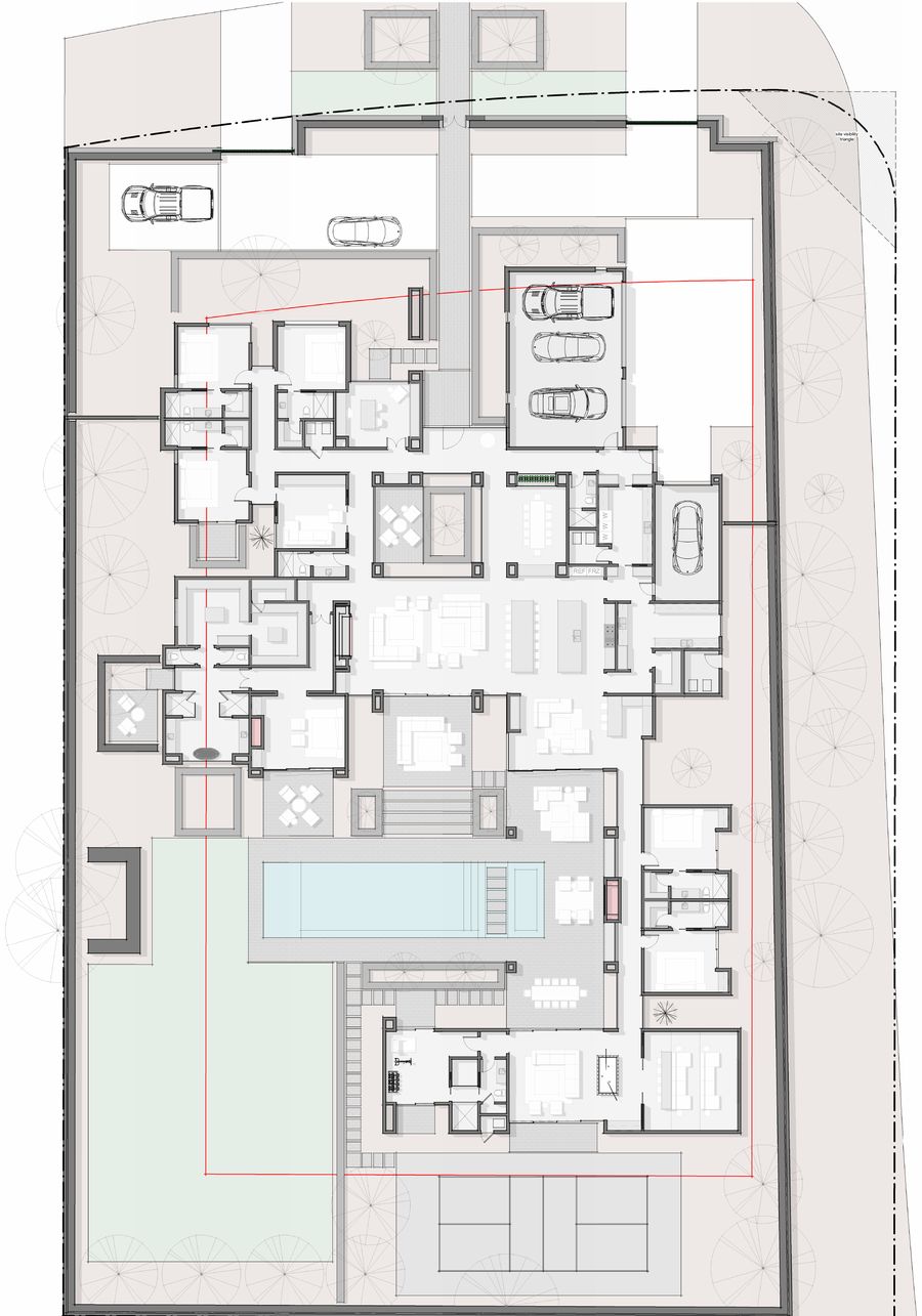 Site plan · the architect's updated plan, 1 October 2026