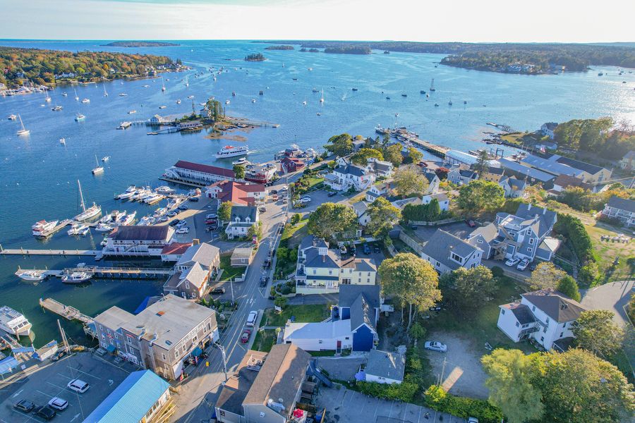 Boothbay Harbor from above the property