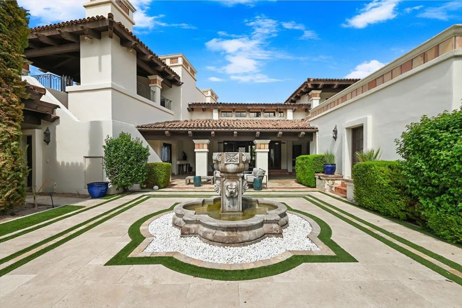 Courtyard fountain